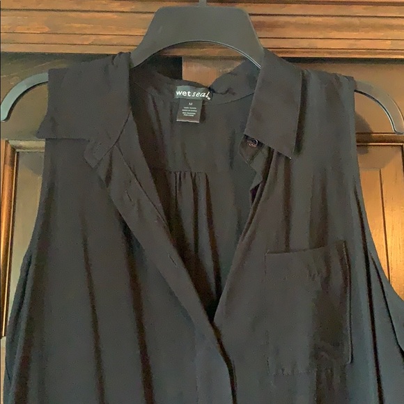 Black long button down - Picture 3 of 3